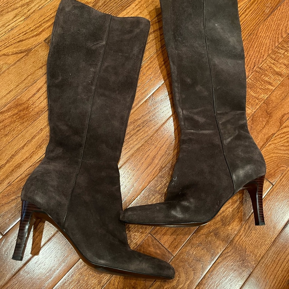 Tall brown boots